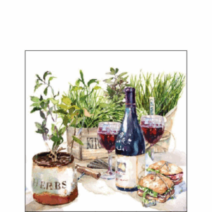 AMB.12517560 Wine & Herbs papírszalvéta 25x25cm