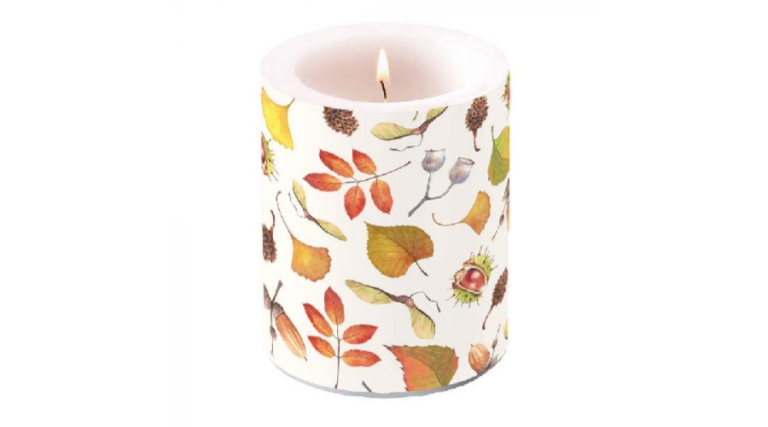 AMB.19116840 Autumn Details átvilágítós gyertya 12x10cm