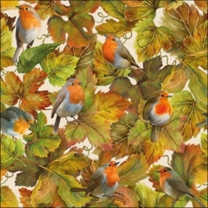 AMB.13316850 Hidden Robins papírszalvéta 33x33cm