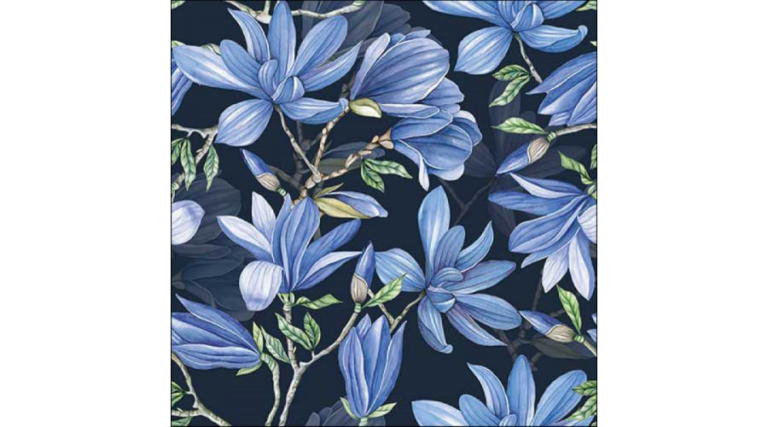 AMB.13318495 Magnolia acuminata blue papírszalvéta 33x33cm