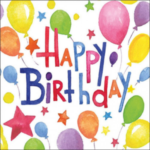 AMB.13319845 Colourful birthday papírszalvéta 33x33cm
