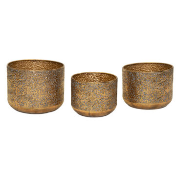 Hadad Classic fém kaspó arany szett 30