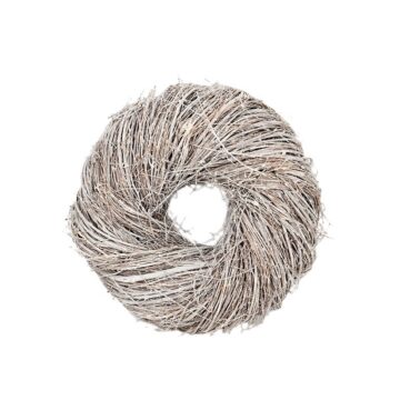 Jace vessző koszorúalap antikolt fehér 37x13cm