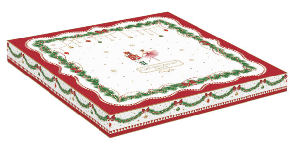 Porcelán tortatál lapáttal 32cm dobozban, Magie de Noel