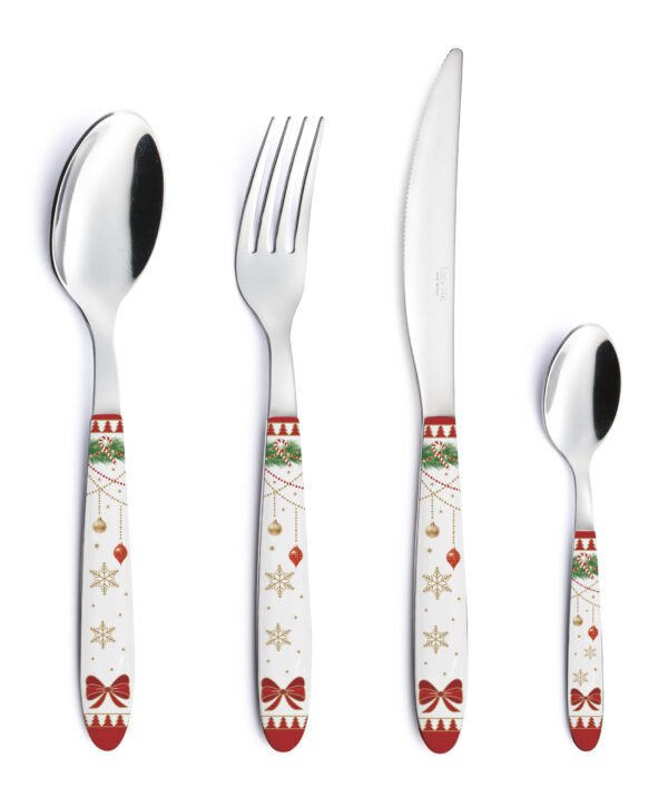 Rozsdamentes villa műanyag dekorborítású nyéllel, Magie de Noel