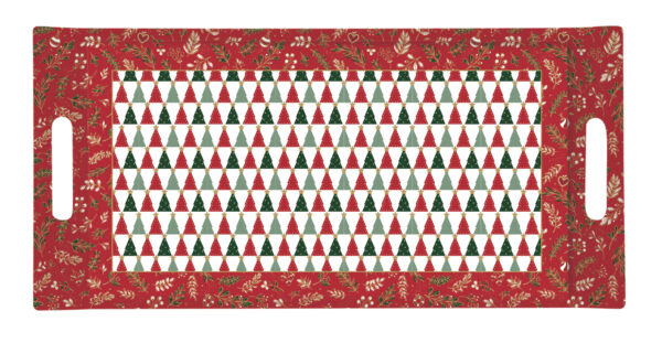 Műanyag tálca 40x19cm, Atmosphere, Fancy Christmas