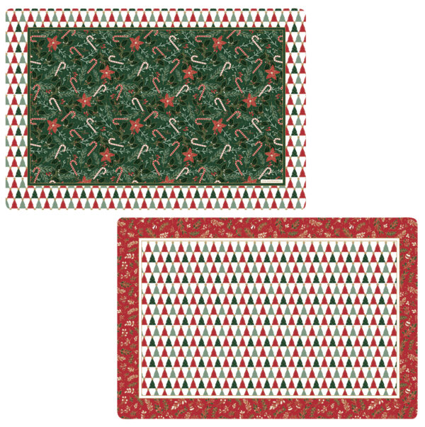 Műanyag tányéralátét kétoldalas 45x30cm, Atmosphere, Fancy Christmas