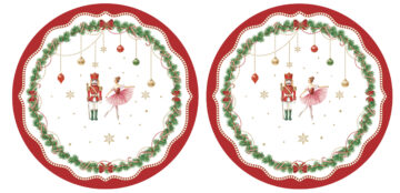 Műanyag tányéralátét kerek, 2db-os szett, 34,5cm, Magie de Noel
