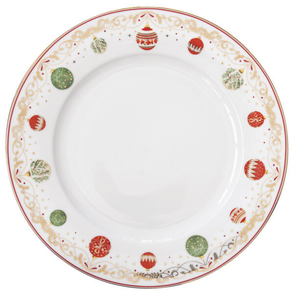 Porcelán lapostányér 26,5cm, Christmas Eve