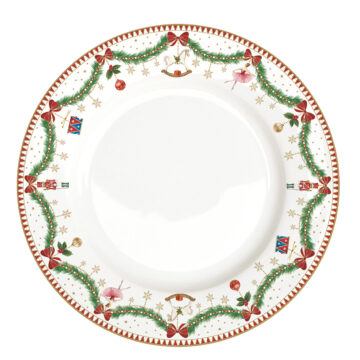 Porcelán lapostányér 26,5cm, Magie de Noel
