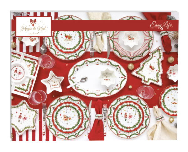 Porcelán desszerttányér 19cm, Magie de Noel