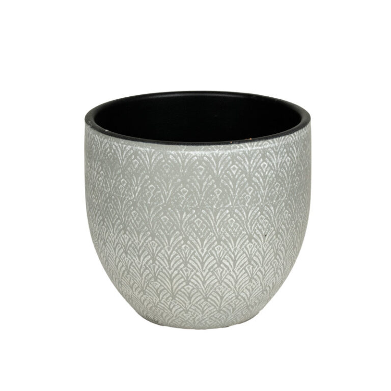 Alvito kerámia kaspó szürke 18x16cm