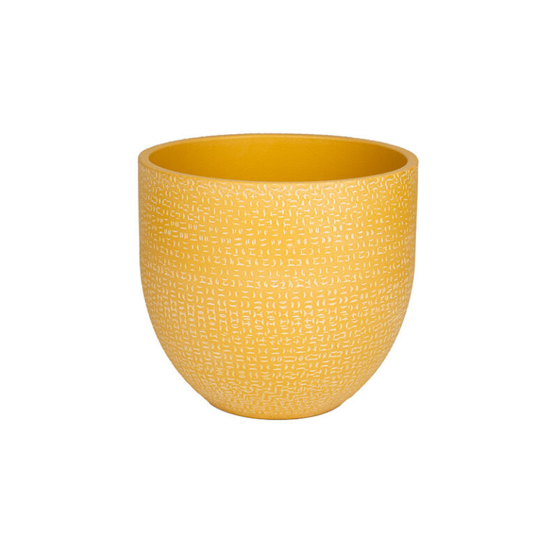 Amarante kerámia kaspó sárga 14x12cm