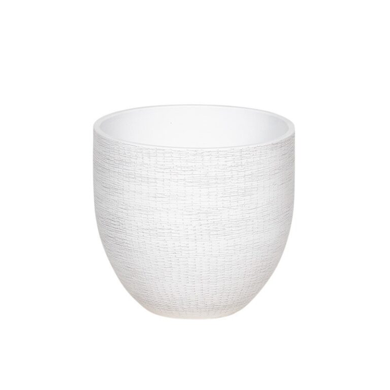 Arosa kerámia kaspó fehér 14x13cm