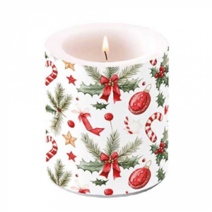 Átvilágítós gyertya Christmas Elements