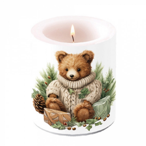 Átvilágítós gyertya Cuddle bear