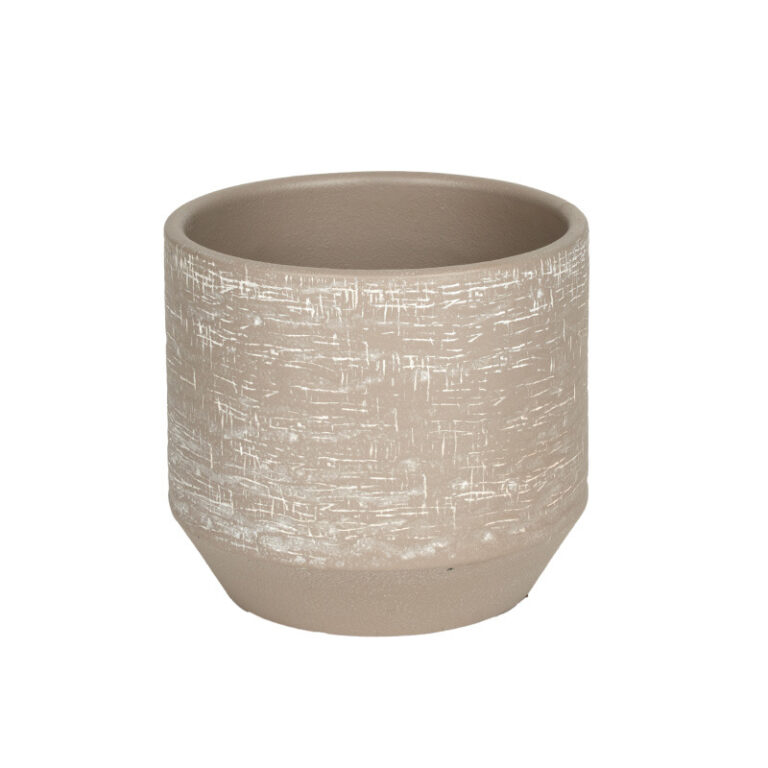 Bento kerámia kaspó szürke 18x16cm