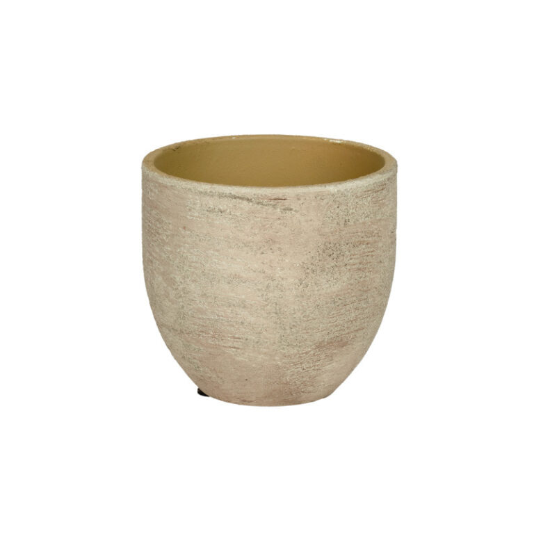 Delhi kerámia kaspó antik zöld 14x13cm