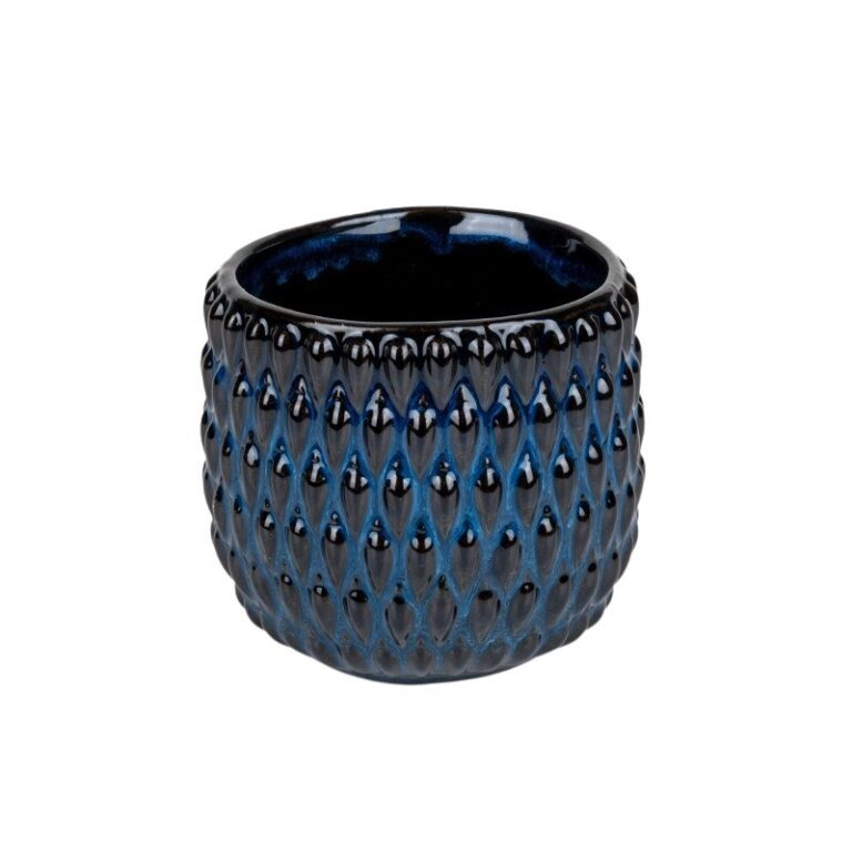 Gemma kerámia kaspó sötétkék 15