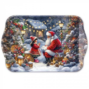 Műanyag kistálca Talking to Santa