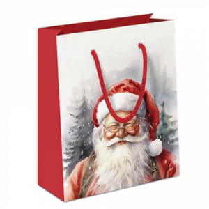 Papír ajándéktáska Happy Santa