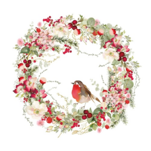 Papírszalvéta Beautiful Christmas Wreath