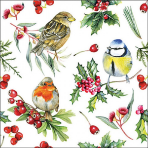 Papírszalvéta Birds in Winter  33x33cm