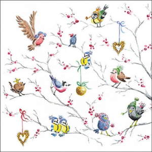 Papírszalvéta Birds on tree