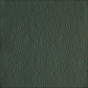 Papírszalvéta Elegance deep forest green dombornyomott
