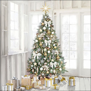 Papírszalvéta Modern Christmas Tree