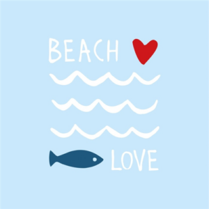 Papírszalvéta Seaside Beachlove  33x33cm