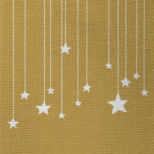 Papírszalvéta Stars on Canvas gold dombornyomott