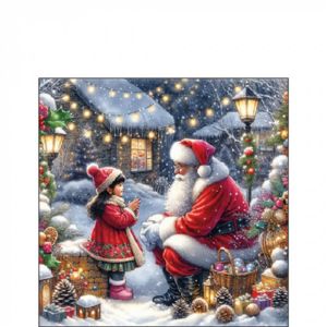 Papírszalvéta Talking to Santa