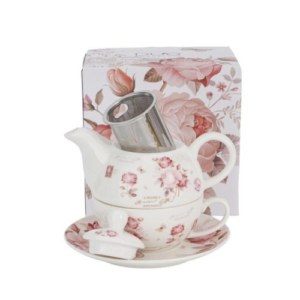 Porcelán egyszemélyes teáskészlet Secesja