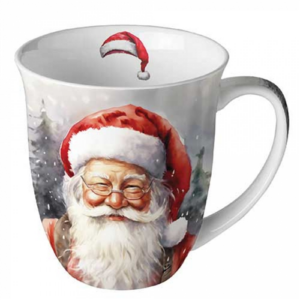 Porcelánbögre Happy Santa