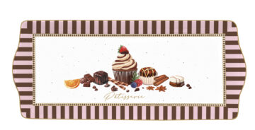 Porcelántálca 35x15cm, dobozban, Sweet Moments