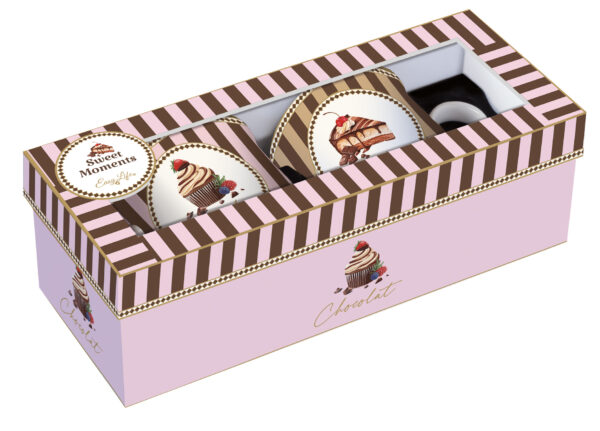 Porcelán bögreszett 2db-os, 300ml, dobozban, Sweet Moments