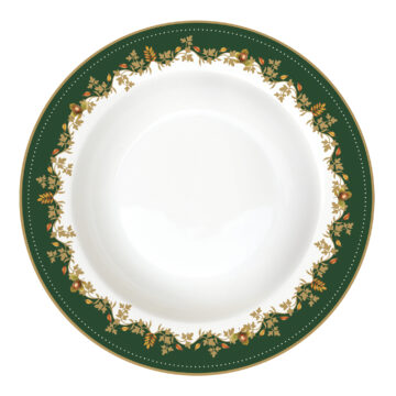 Porcelán mélytányér 21,5cm, Forest Dream