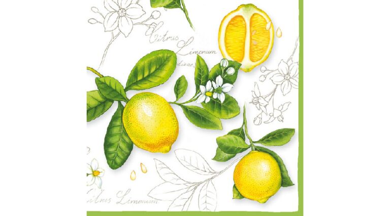 AMB.13306290 Citrus Limonum papírszalvéta 33x33cm