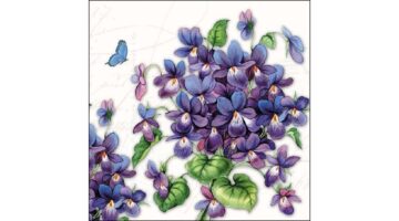AMB.13309730 Viola papírszalvéta 33x33cm