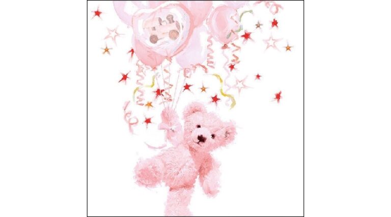 AMB.13310095 Teddy Rose papírszalvéta 33x33cm