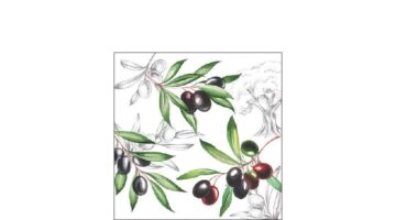 AMB.12509770 Olives papírszalvéta 25x25cm