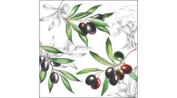 AMB.13309770 Olives papírszalvéta 33x33cm