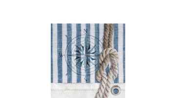 AMB.12510005 Compass And Rope papírszalvéta 25x25cm