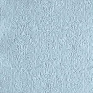 AMB.13311106 Elegance pale blue dombornyomott papírszalvéta 33x33cm