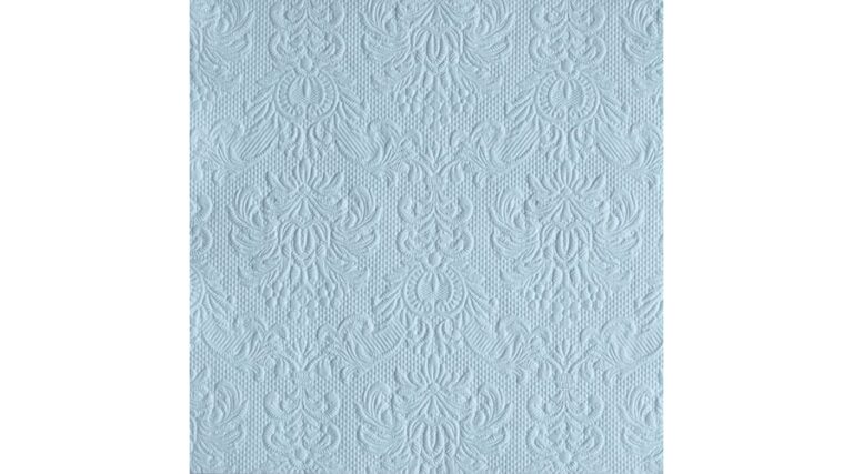 AMB.13311106 Elegance pale blue dombornyomott papírszalvéta 33x33cm