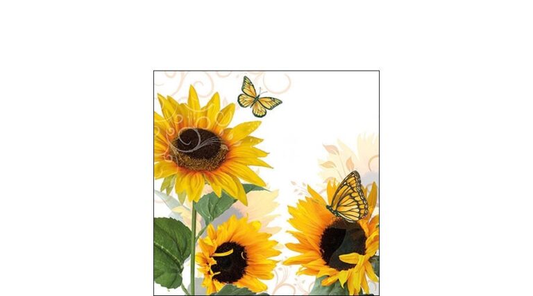 AMB.12510115 Sunny Butterfly papírszalvéta 25x25cm