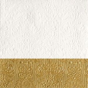 AMB.13311150 Elegance Dip Gold dombornyomott papírszalvéta 33x33cm