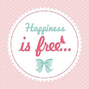 AMB.13310415 Happines is Free papírszalvéta 33x33cm