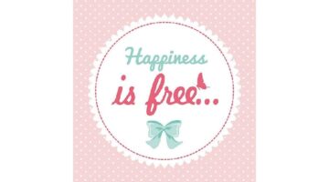 AMB.13310415 Happines is Free papírszalvéta 33x33cm